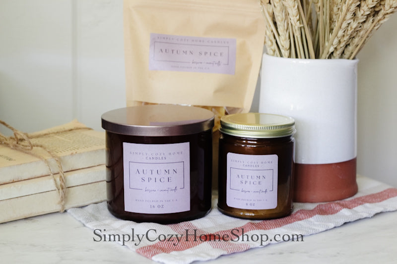 Fall Beeswax Candle: Autumn Spice