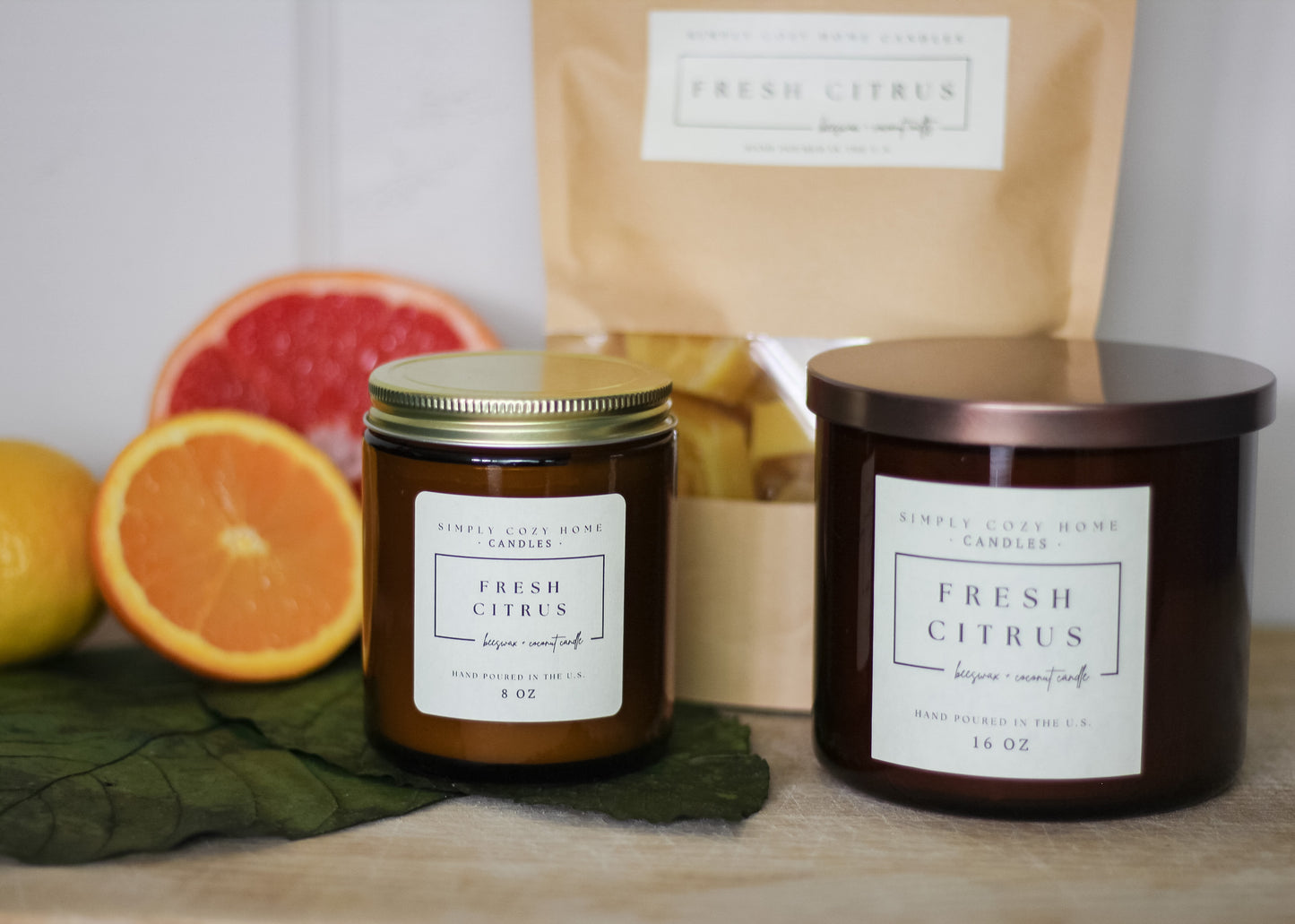 Fresh Citrus Beeswax Candle *signature collection*
