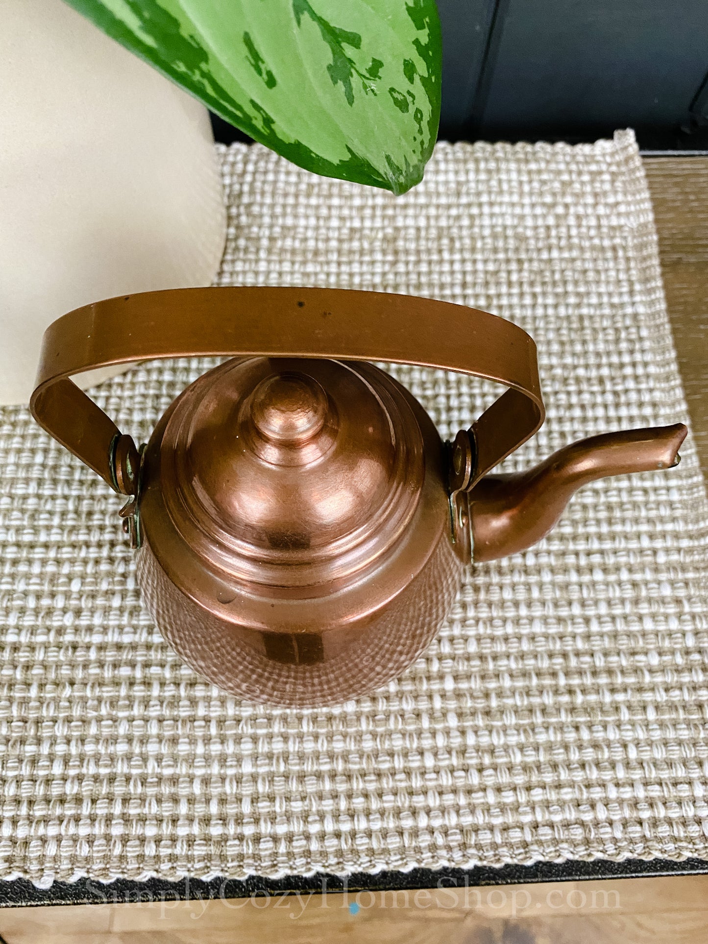 Small copper teapot