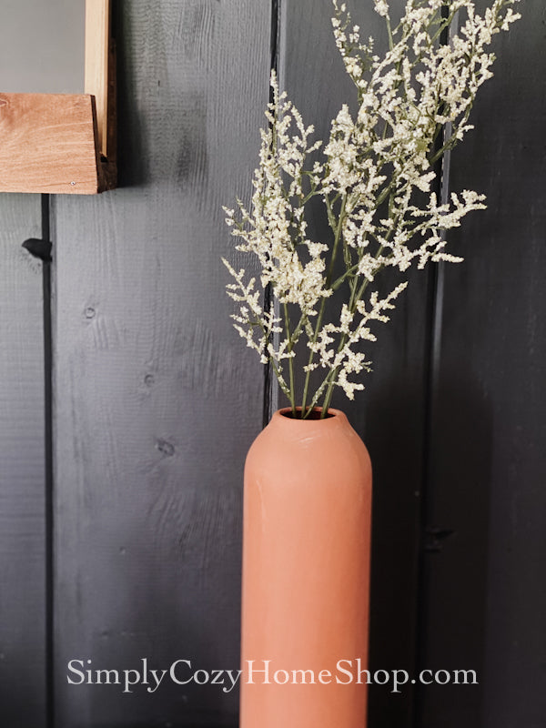 Fall terracotta vase + faux florals bundle