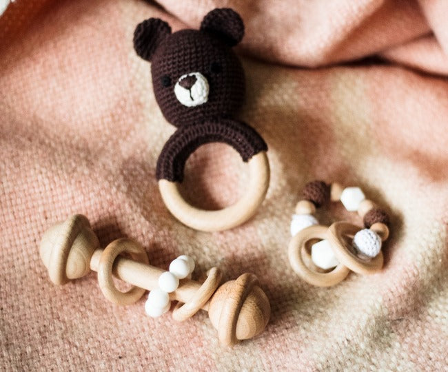 Baby Bear Wooden Gift Set