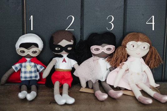 Cotton Super Hero Dolls - gift idea for girls