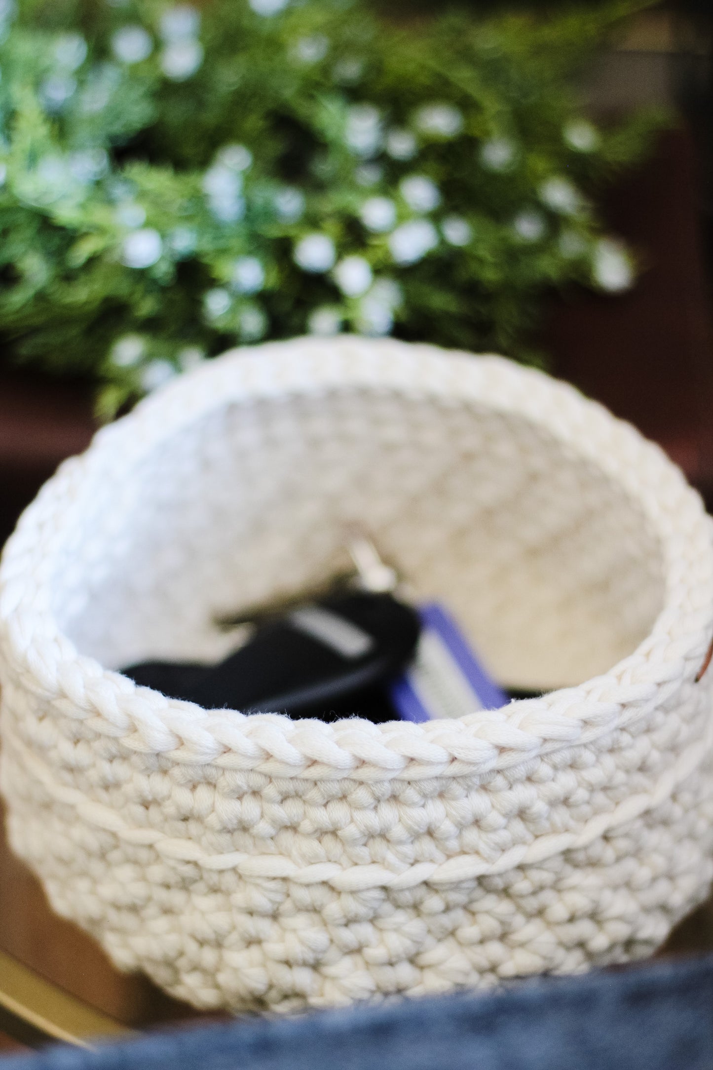 Handmade Crocheted Basket