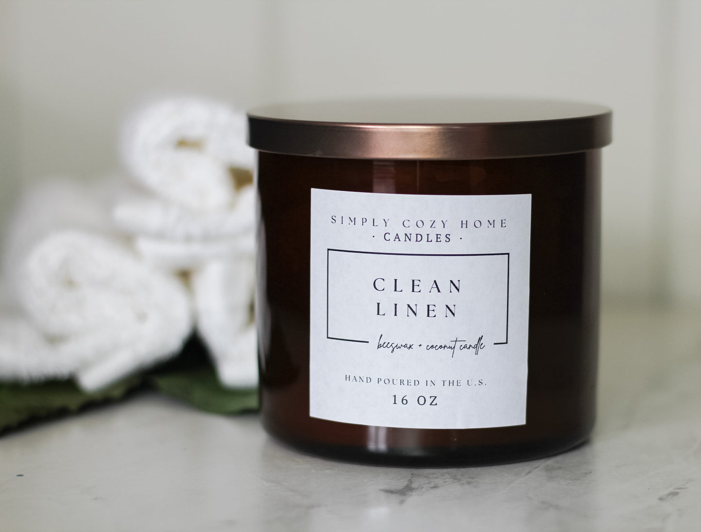 Clean Linen Beeswax Candle *signature collection*